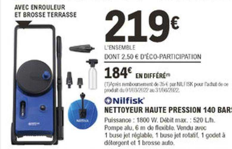 nettoyeur haute pression 140 bars nilfisk