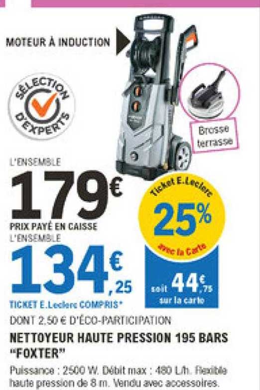nettoyeur haute pression 195 bars "foxter"