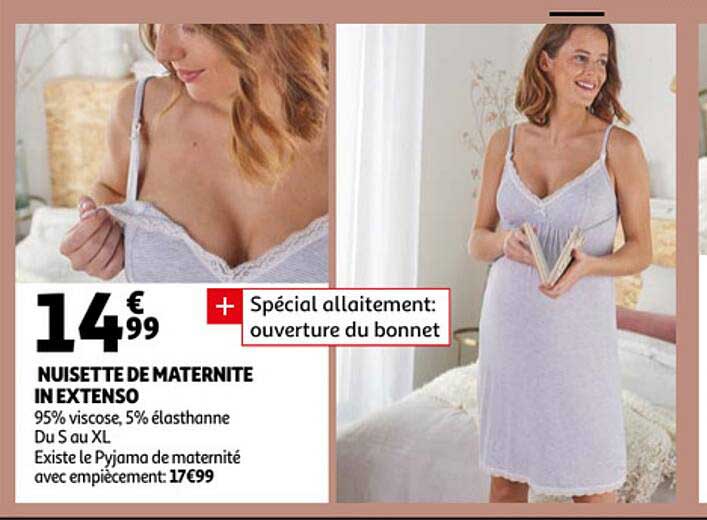 nuisette de maternité in extenso