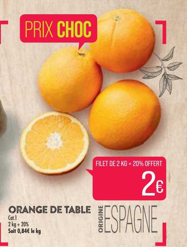 Orange De Table