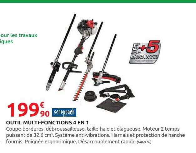 Outil Multi-fonctions 4 En 1 Scheppach