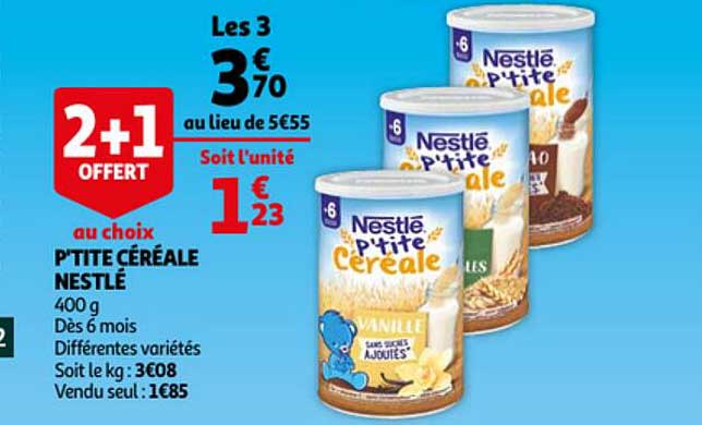 p'tite céréales nestlé