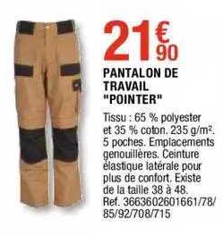 pantalon de travail "pointer"