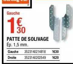 patte de solivage