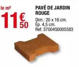Pavé De Jardin Rouge