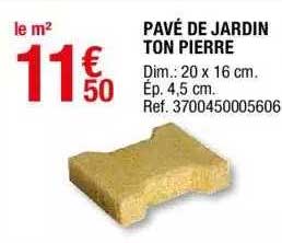 pavé de jardin ton pierre