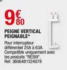 peigne vertical peignable