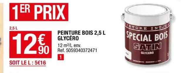 peinture bois 2,5 l glycéro