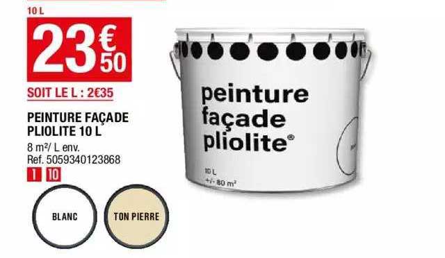 Peinture Façade Pliolite 10 L