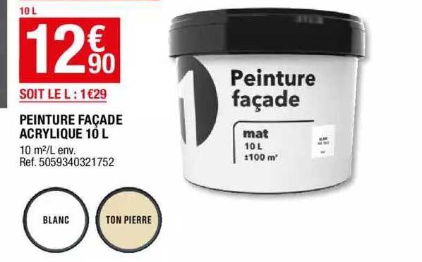 peinture façade acrylique 10 l