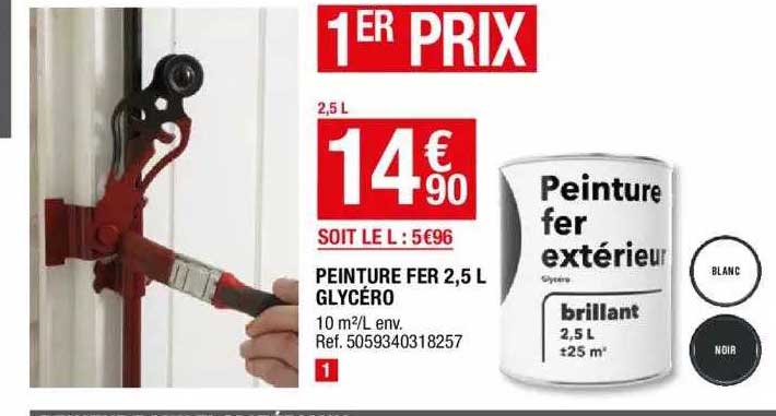 peinture fer 2,5 l glycéro