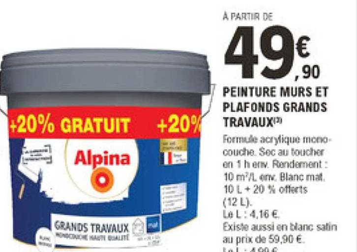 peinture murs et plafonds grands travaux alpina