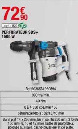 perforateur sds+ 1500w