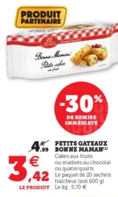 petits gâteaux bonne maman