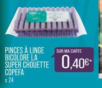 Pinces à Linge Bicolore La Super Chouette Copefa