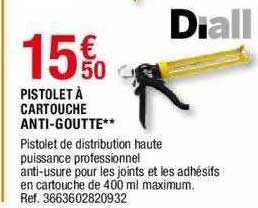 pistolet à cartouche anti-goutte diall
