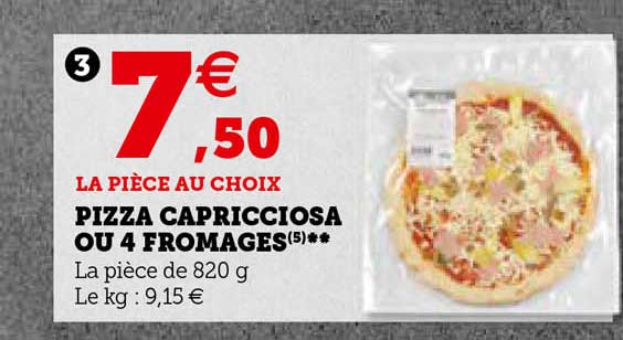 Pizza Capricciosa Ou 4 Fromages