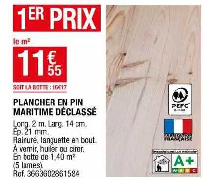 Plancher En Pin Maritime Déclassé