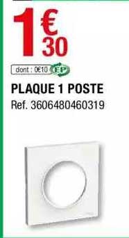 plaque 1 poste