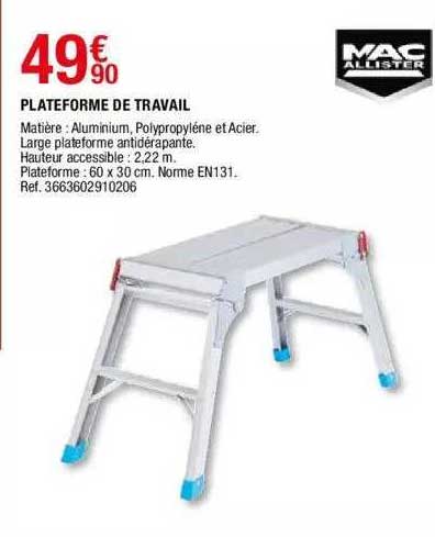 Plateforme De Travail Mac Allister