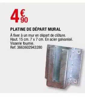 platine de départ mural