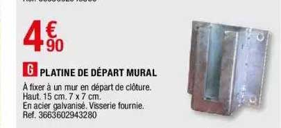 platine de départ mural