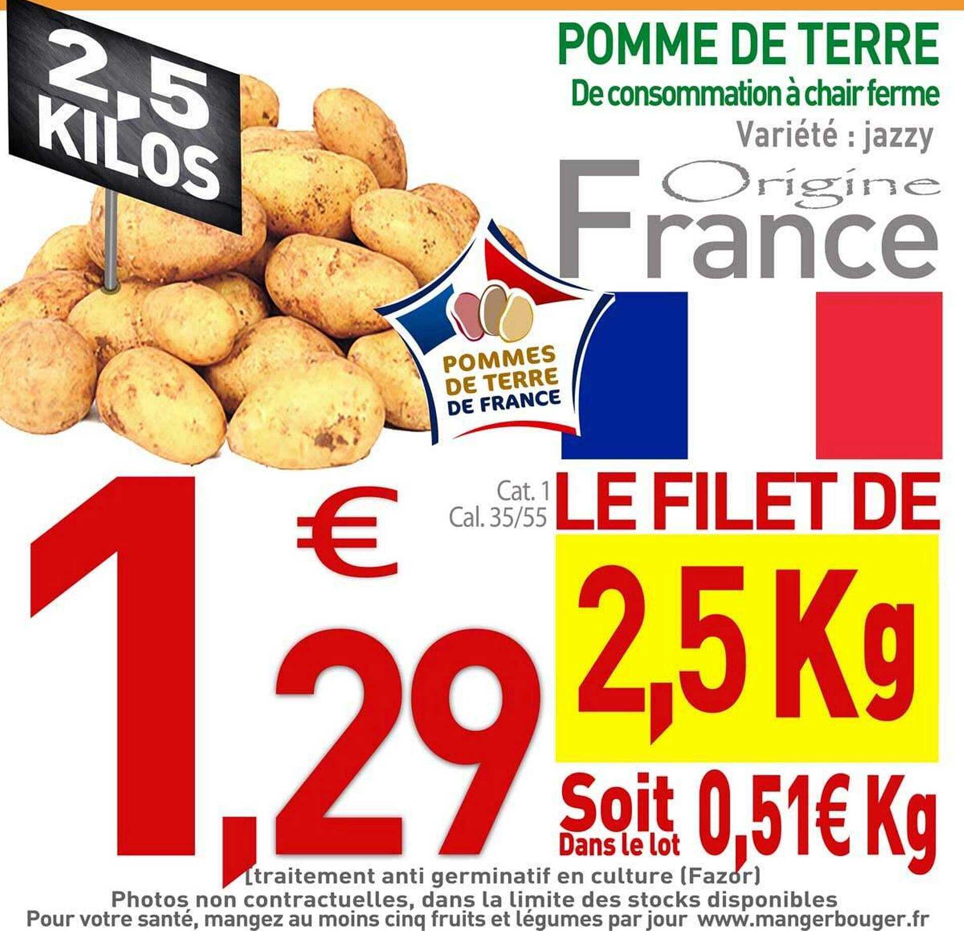 Pomme De Terre De Consommation à Chair Ferme