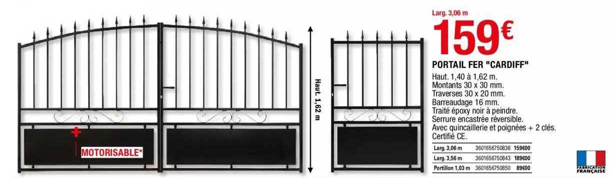 Portail Fer "cardiff"