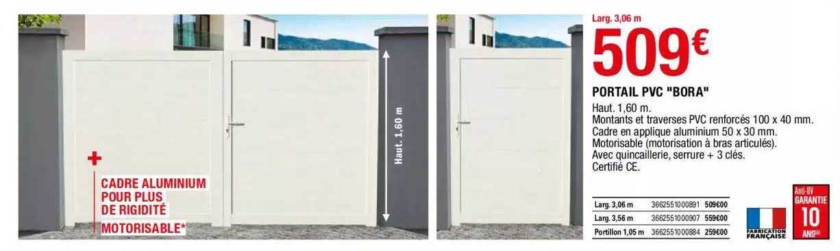 Postlame Pvc Pour Portail Brico Dpt