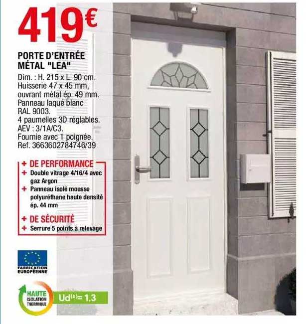 porte d'entrée métal "lea"