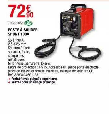 poste à souder shunt 130a