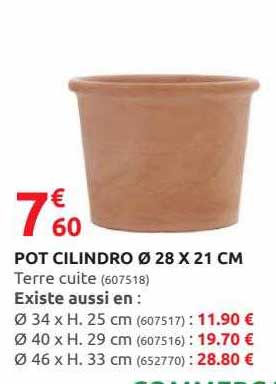 pot cilindro ø 28 x 21 cm