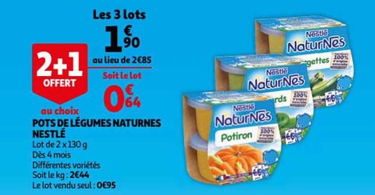 pots de légumes naturnes nestlé
