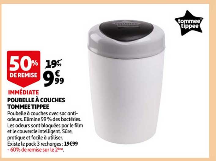 poubelle à couches tommee tippee