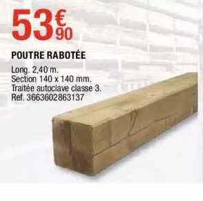 poutre rabotée