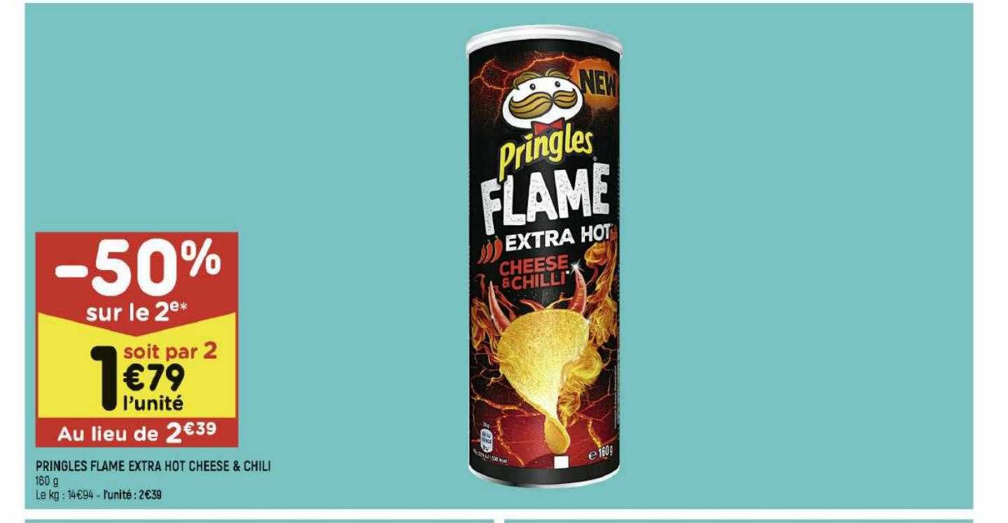 pringles flame extra hot cheese & chili