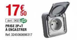prise 2p+t à encastrer