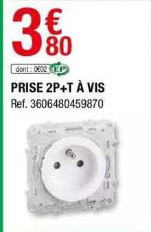 prise 2p+t à vis