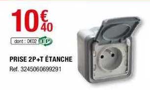 prise 2p+t étanche