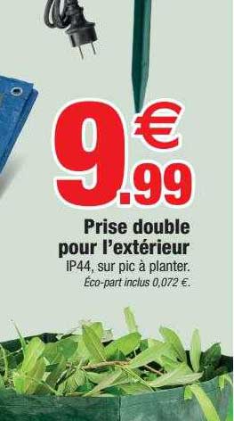 prise double pour l'extérieur