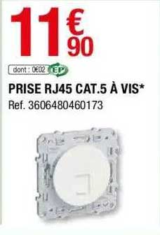 prise rj45 cat.5 à vis