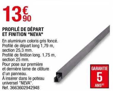 profilé de départ et finition "neva"