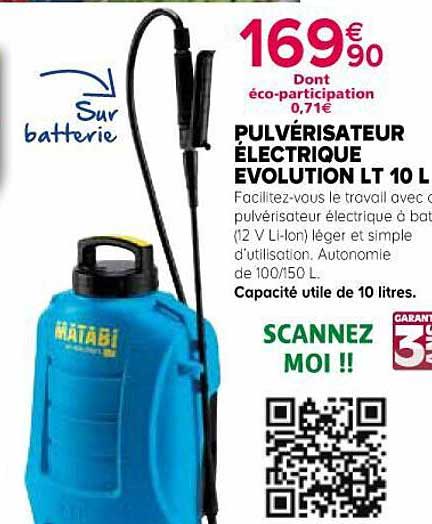 Pulvérisateur électrique Evolution Lt