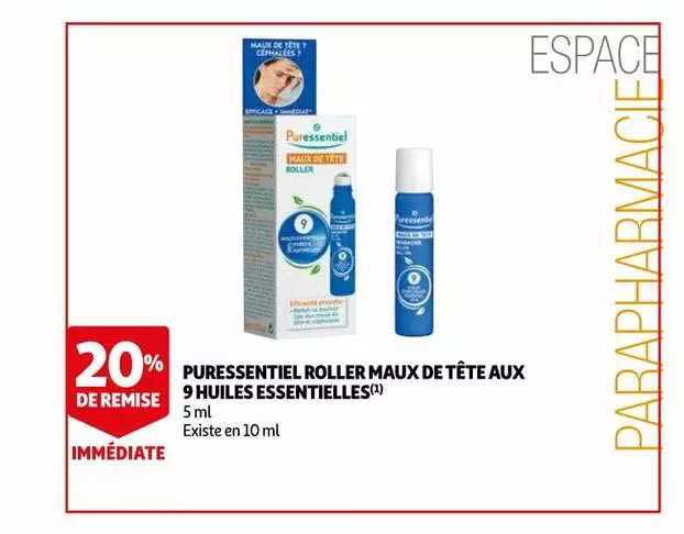 puressentiel roller maux de tête aux 9 huiles essentielles