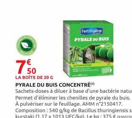 pyrale du buis concentré fertiligène