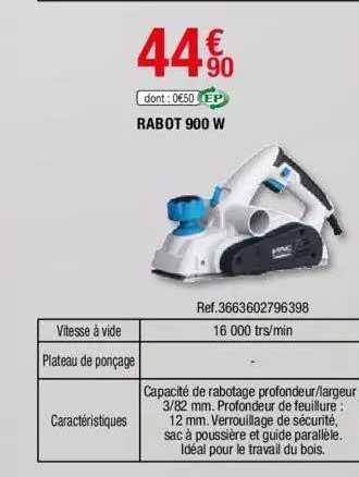 rabot 900 w mac allister