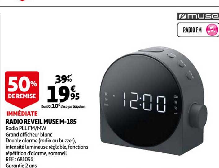 Radio Réveil Muse M-185
