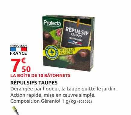 répulsifs taupes