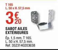 sabot ailés extérieures