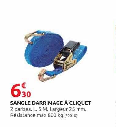 sangle darrimage à cliquet